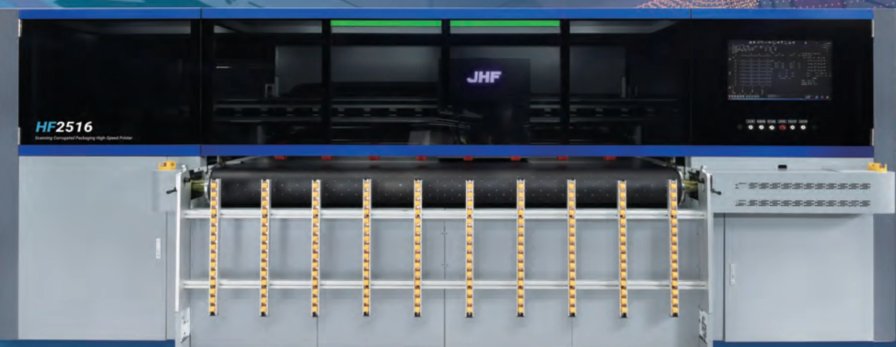 JHF HF2516 oluklu mukavva dijital baskı makinesi